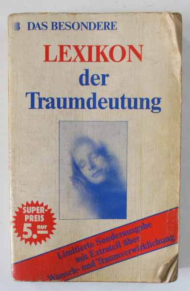 LEXIKON  DER TRAUMDEUTUNG ( DICTIONAR DE VISE ) , TEXT IN LIMBA GERMANA , 1984 , PREZINTA URME DE UZURA