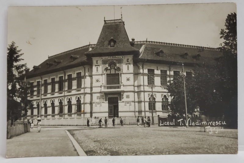 LICEUL TUDOR VLADIMIRESCU , TARGU - JIU , CARTE POSTALA , 1930