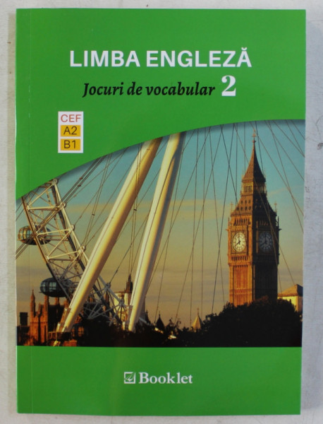 LIMBA ENGLEZA , JOCURI DE VOCABULAR NIVEL A2-B1 , 2020