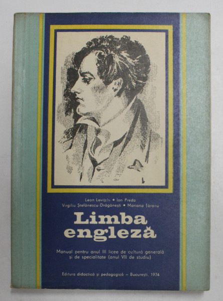 LIMBA ENGLEZA. MANUAL PENTRU ANUL III LICEE de LEON LEVITCHI ... MARIANA TARANU , 1974