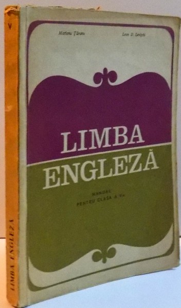 LIMBA ENGLEZA , MANUAL PENTRU CLASA A V A , 1968