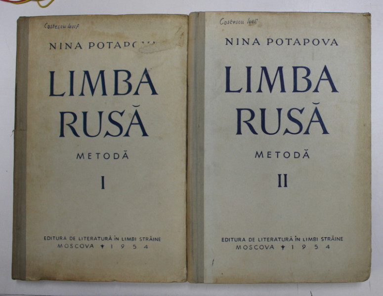 LIMBA RUSA, METODA de NINA POTAPOVA  VOL.I-II