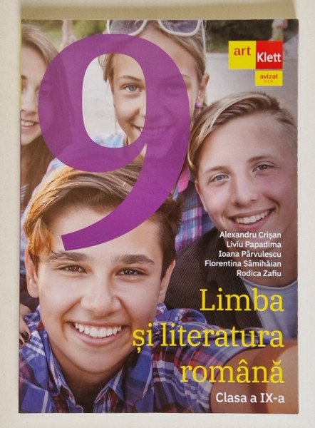 LIMBA SI LITERATURA ROMANA , MANUAL PENTRU CLASA A IX - A de ALEXANDRU CRISAN ... RODICA ZAFIU , 2023