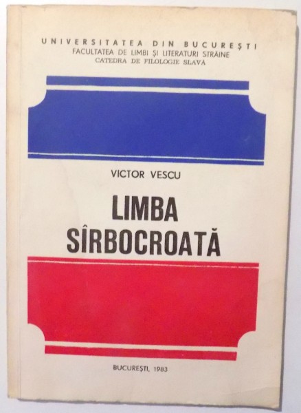 LIMBA SIRBOCROATA de VICTOR VESCU , 1983