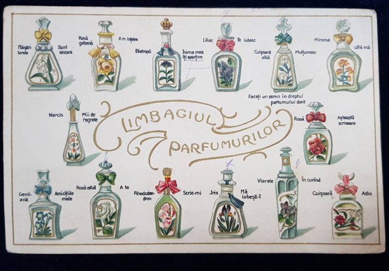 LIMBAGIUL PARFUMURILOR - CP EMBOSATA