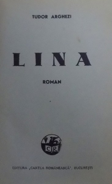 LINA de TUDOR ARGHEZI, 1943