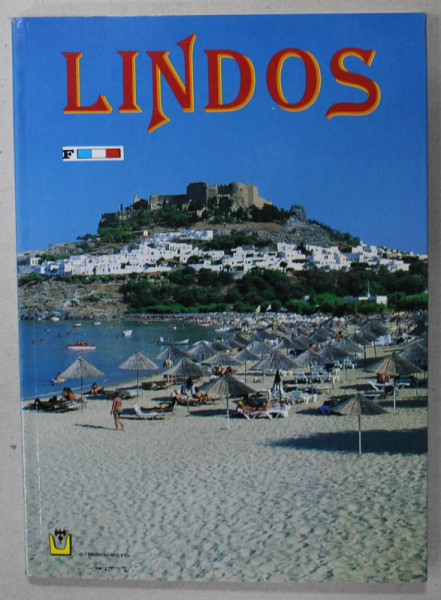 LINDOS  par NANO MARINATOS , ALBUM DE PREZENTARE TURISTICA CU TEXT IN LIMBA FRANCEZA , ANII '90