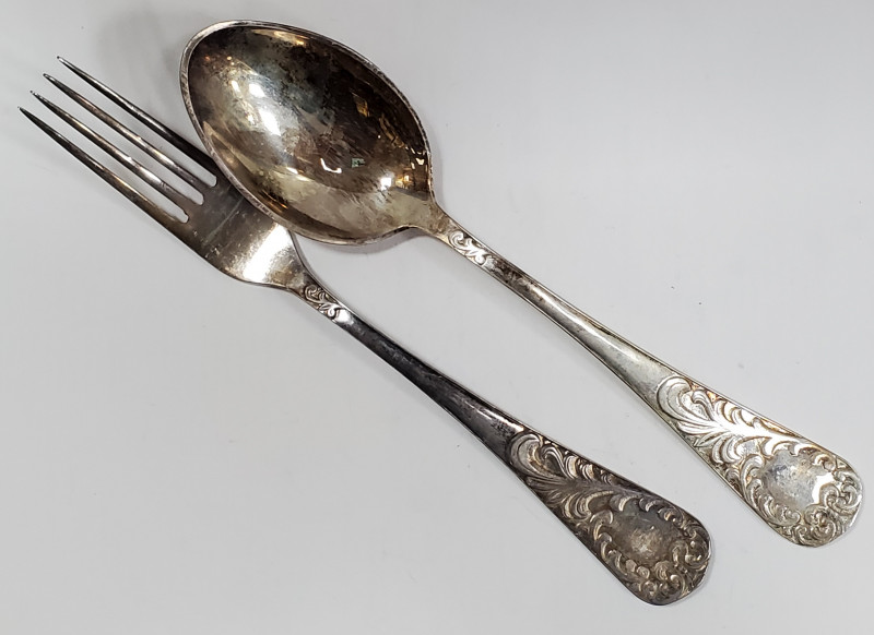 Lingura si furculita din argint, Marcaj Romanesc, Anii 60