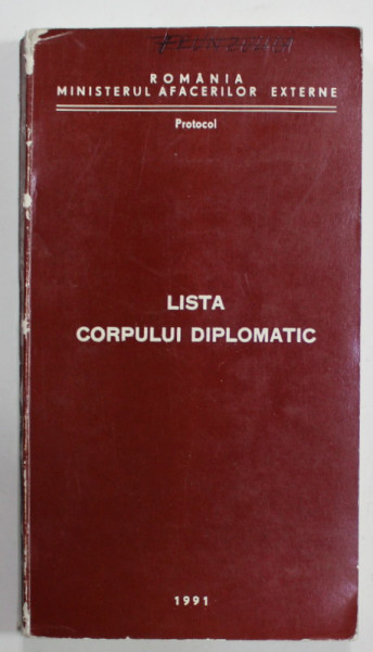 LISTA CORPULUI DIPLOMATIC , 1991