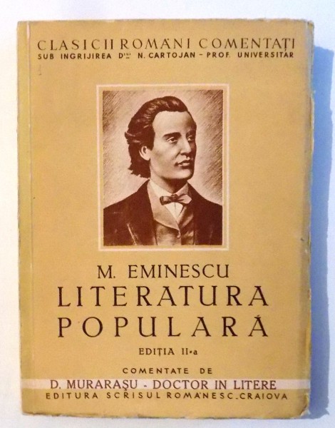 LITERATURA POPULARA , COMENTATA DE D. MURARASU de M. EMINESCU