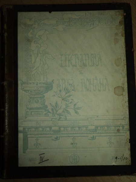 LITERATURA SI ARTA ROMANA , ANUL VII, 1903