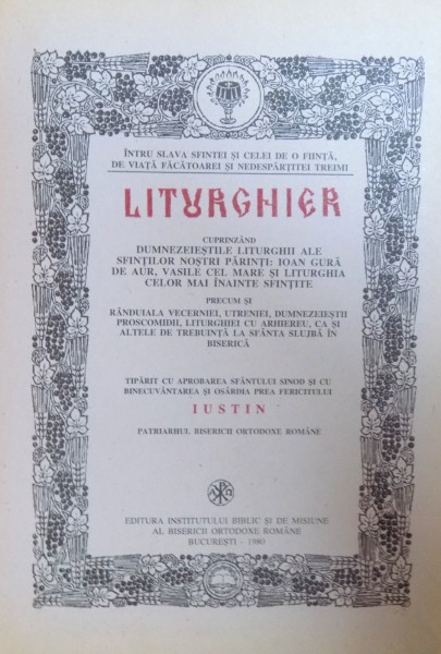 LITURGHIER , 1980