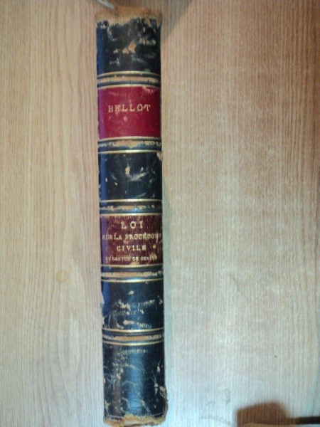 LOI SUR LA PROCEDURE CIVILE DU CANTON DE GENEVE SUIVIE DE L ' EXPOSE DES MOTIFS par FEU P. F. BELLOT , TROISIEME EDITION ACCOMPAGNEE D ' UN SUPPLEMENT CONTENANT , Paris 1870