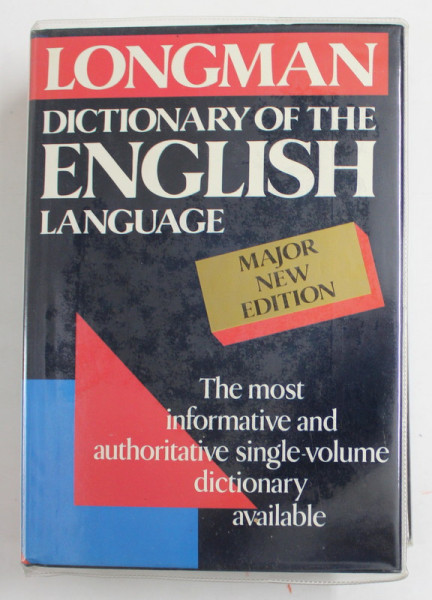 LONGMAN DICTIONARY OF THE ENGLISH LANGUAGE - MAJOR NEW EDITION , 1991
