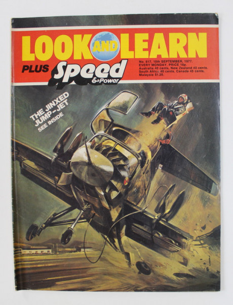 LOOK AND LEARN PLUS SPEED AND POWER , REVISTA ENGLEZA PENTRU COPII , STIINTA , ISTORIE , GEOGRAFIE , ETC., 10 SEPT. , 1977
