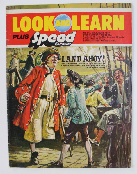 LOOK AND LEARN PLUS SPEED AND POWER , REVISTA ENGLEZA PENTRU COPII , STIINTA , ISTORIE , GEOGRAFIE , ETC., 6 AUGUST . , 1977