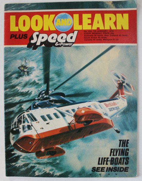 LOOK AND LEARN , PLUS SPEED and POWER , REVISTA PENTRU TINERET , No. 834 , 1978