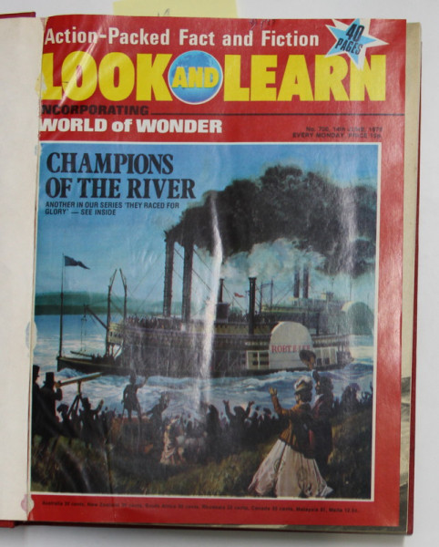 LOOK AND LEARN , REVISTA  PENTRU TINERET  , COLEGAT DE 19  NUMERE APARUTE IN  IUNIE   - OCTOMBRIE 1975