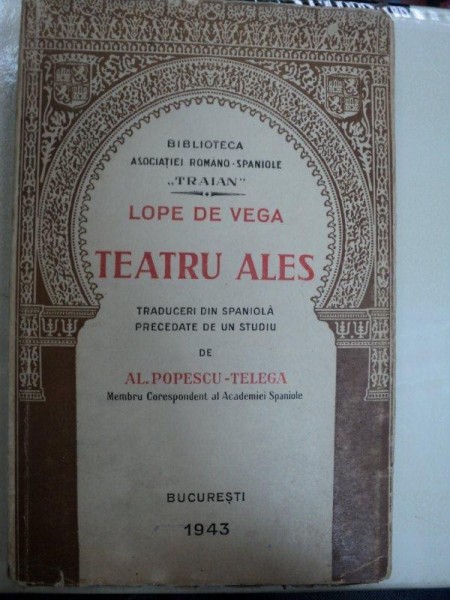 LOPE DE VEGA-TEATRU ALES