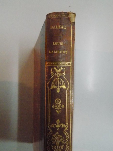 LOUIS LAMBERT. SERAPHITA par H. DE BALZAC  1908