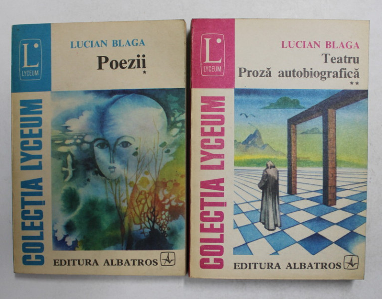 LUCIAN BLAGA  - POEZII / TEATRU , PROZA  AUTOBIOGRAFICA , 2 VOLUME , 1980