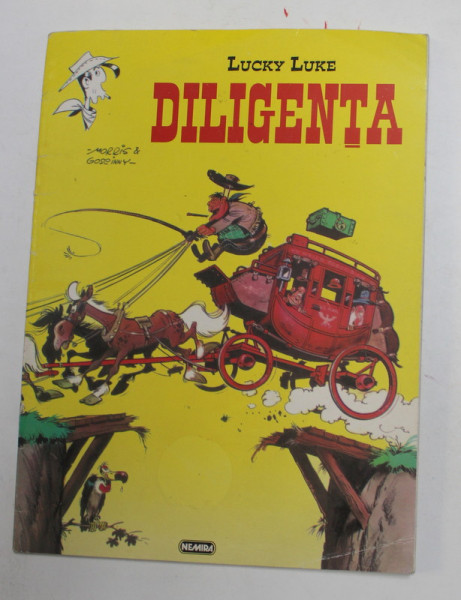 LUCKY LUKE - DILIGENTA , desene de MORRIS , scenariu de GOSCINNY , 1996 , BENZI DESENATE