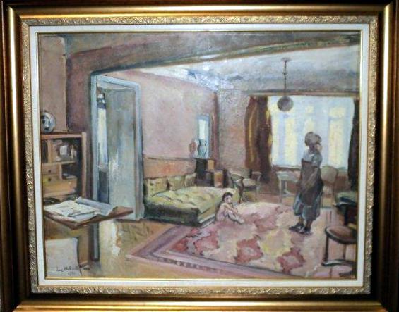 Lucretia Mihail Silion (n. 1895), Interior, verso Studiu nud