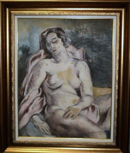 Lucretia Mihail Silion (n. 1895), Nud, verso Studiu