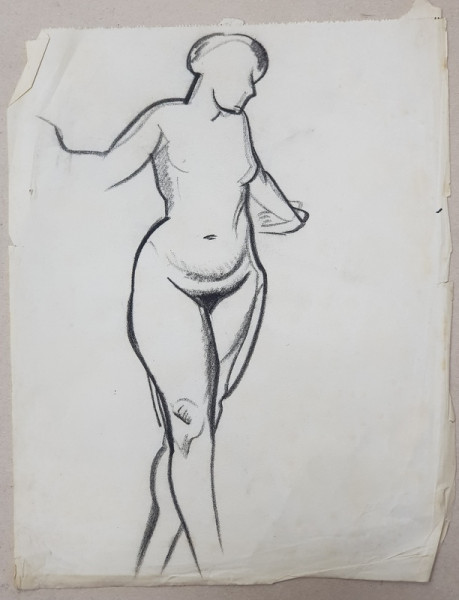 LUCRETIA  MIHAIL SILION , NUD - STUDIU , DESEN