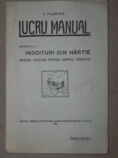 LUCRU MANUAL-T. FLORIAN CLUJ 1923