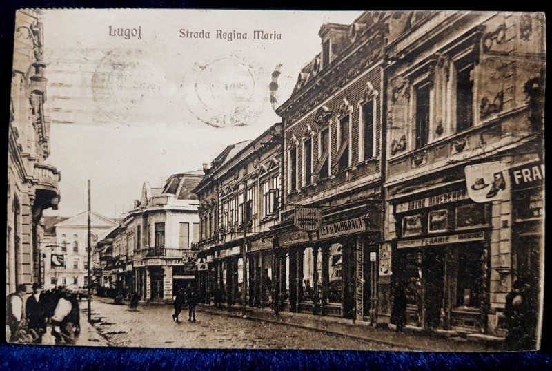 Lugoj, Strada Regina Maria - CP Ilustrata