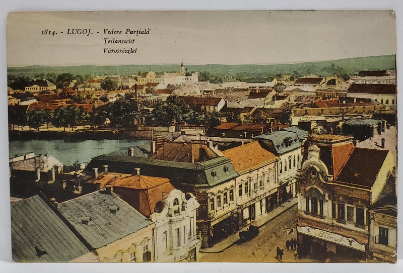 LUGOJ , VEDERE PARTIALA , CARTE POSTALA , INCEPUTUL SEC. XX
