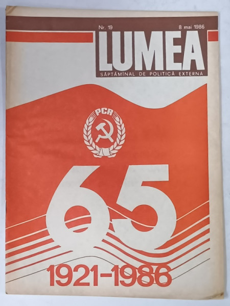 LUMEA , SAPTAMANAL DE POLITICA EXTERNA , NR. 19 , 8 MAI 1986