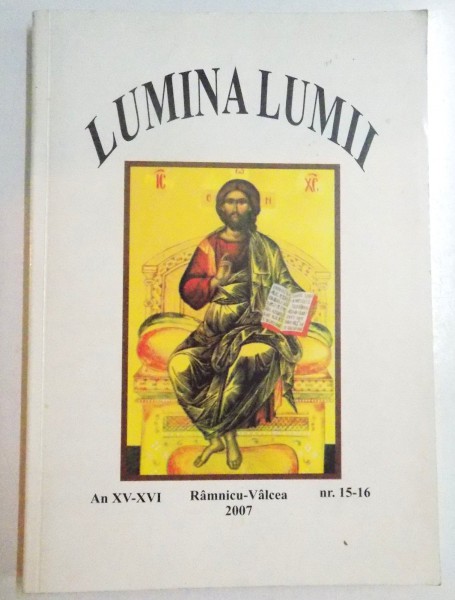 LUMINA LUMII, AN XV-XVI, NR. 15-16, 2007