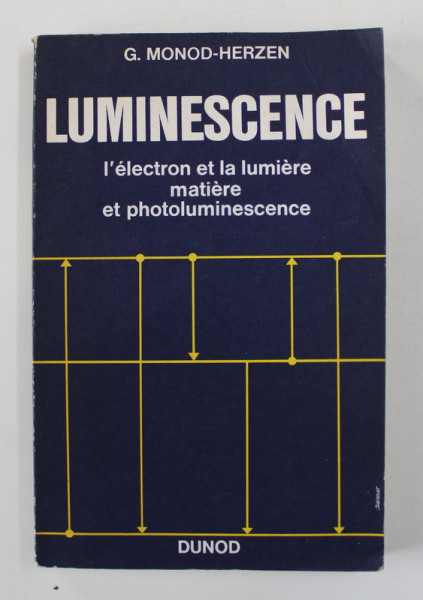LUMINESCENCE  -  L ' ELECTRON ET LA LUMIERE , MATERIE ET PHOTOLUMINESCENCE par G. MONOD - HERZEN , 1966