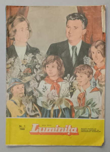 LUMINITA , REVISTA EDITATA DE CONSILIUL NATIONAL AL ORGANIZATIEI PIONIERILOR , NR. 1 , 1988