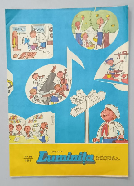 LUMINITA , REVISTA EDITATA DE CONSILIUL NATIONAL AL ORGANIZATIEI PIONIERILOR , NR. 10 , 1986