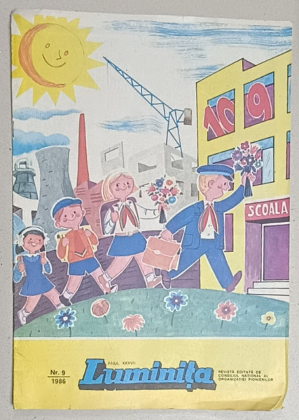 LUMINITA , REVISTA EDITATA DE CONSILIUL NATIONAL AL ORGANIZATIEI PIONIERILOR , NR. 9 , 1986