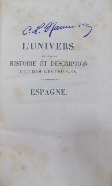 L'Univers, Spania, Espagne, Paris 1844