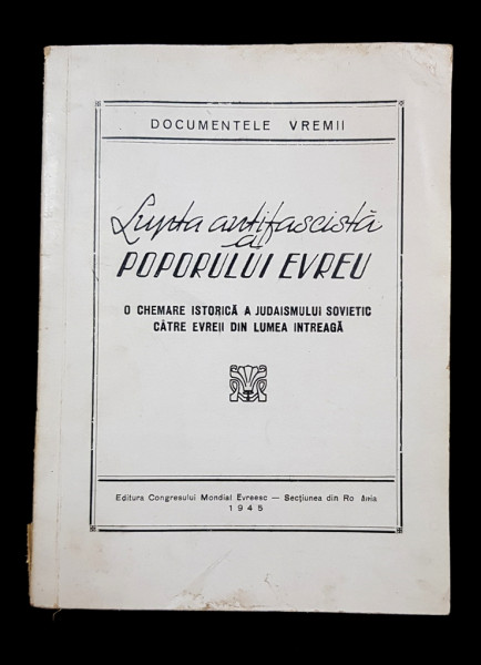 LUPTA ANTIFASCISTA A POPORULUI EVREU, 1945