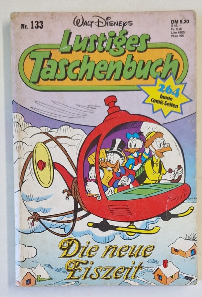 LUSTIGES TASCHENBUCH ( CARTEA VESELA DE BUZUNAR  ), BENZI DESENATE CU TEXT IN LIMBA GERMANA , NR. 133 , 1989