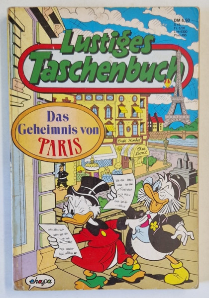 LUSTIGES TASCHENBUCH ( CARTEA VESELA DE BUZUNAR  ), BENZI DESENATE CU TEXT IN LIMBA GERMANA , NR.159 , 1991