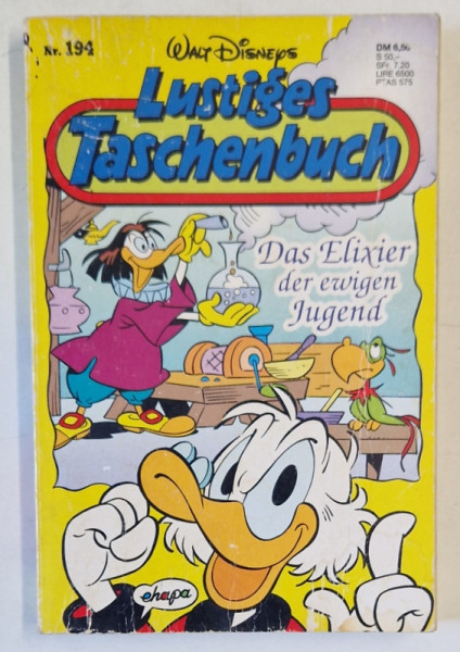 LUSTIGES TASCHENBUCH ( CARTEA VESELA DE BUZUNAR  ), BENZI DESENATE CU TEXT IN LIMBA GERMANA , NR.194 , 1994