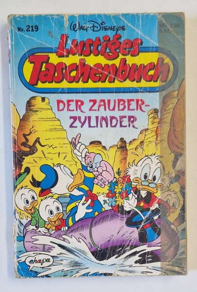 LUSTIGES TASCHENBUCH ( CARTEA VESELA DE BUZUNAR  ), BENZI DESENATE CU TEXT IN LIMBA GERMANA , NR.219 , 1996