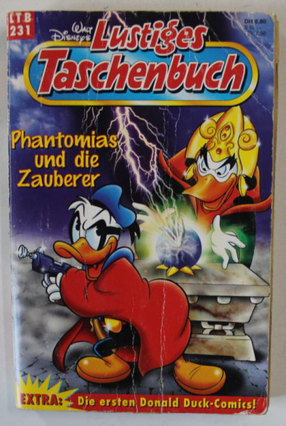 LUSTIGES TASCHENBUCH , PHANTOMIAS UND DIE ZAUBERER , BENZI DESENATE PENTRU COPII , TEXT IN LIMBA GERMANA , 1997