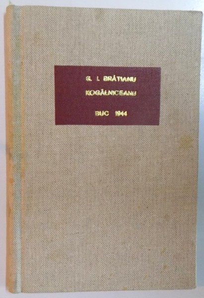 M. KOGALNICEANU de G.I. BRATIANU  1944