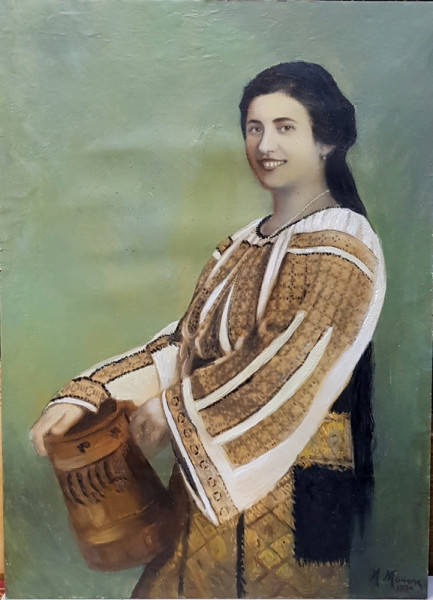 M. Marinescu -  Tanara in costum popular