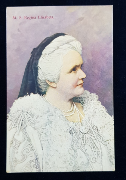 M. S . REGINA ELISABETA , PORTRET , COLECTIA AL. ANTONIU , FOTOGRAFIE TIP CARTE POSTALA , NECIRCULATA