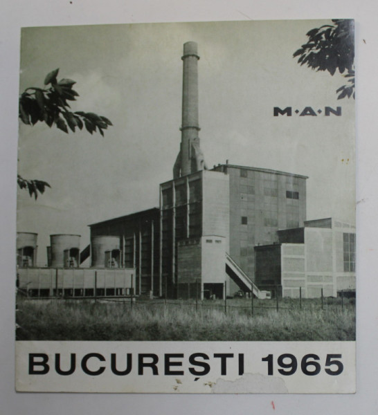 M.A .N.  BUCURESTI 1965 , PLIANT DE PREZENTARE A FIRMEI,  IN LIMBA ROMANA