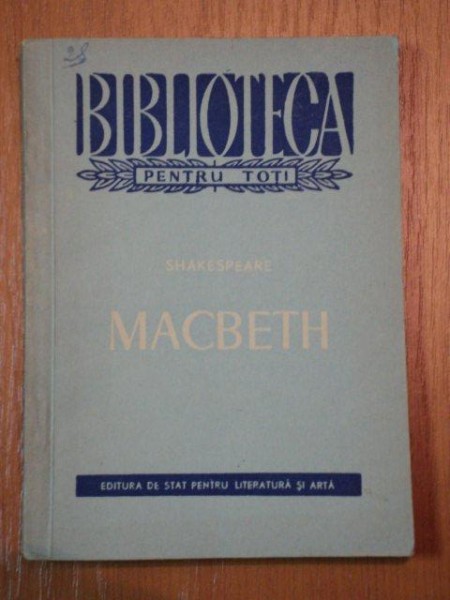MACABETH-SHAKESPEARE,1957